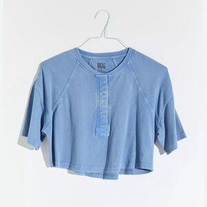 BDG Lily Crop Henley Tee